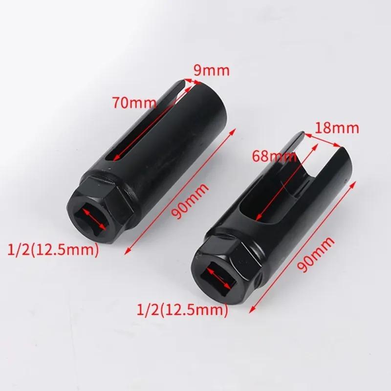 Универсальный кожух датчика кислорода Инструмент для снятия датчика кислорода Гнездо датчика кислорода с боковым вырезом для провода Автомобильные детали