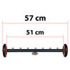 Undercarriage Washing Lance On Wheels With 1/4" Quick Connector - 7 Nozzle Holes