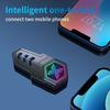 Гарнитура для мотоциклетного шлема, Bluetooth, комплект громкой связи, водонепроницаемые беспроводные наушники с шумоподавлением, 1000 мАч, с окружающим освещением