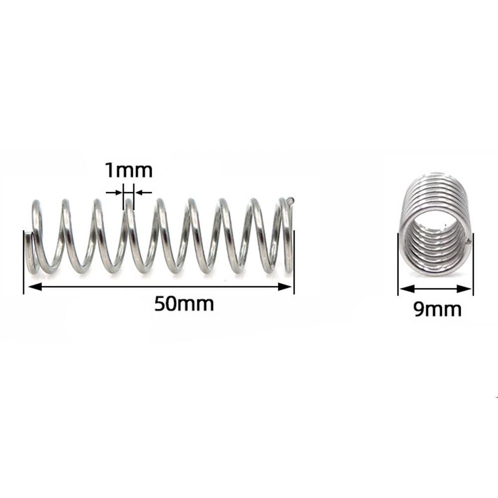 10Pcs Silver Tone Extended Compressed Springs Compression Spring Shop and Home Repairs