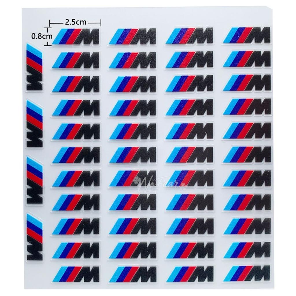 TIIU6 Car Interior Exterior Decoration Sticker For Bmw M 50TH Power Performance E28 E30 E34 E36 E46 E60 E90 F84 Waterproof Decal