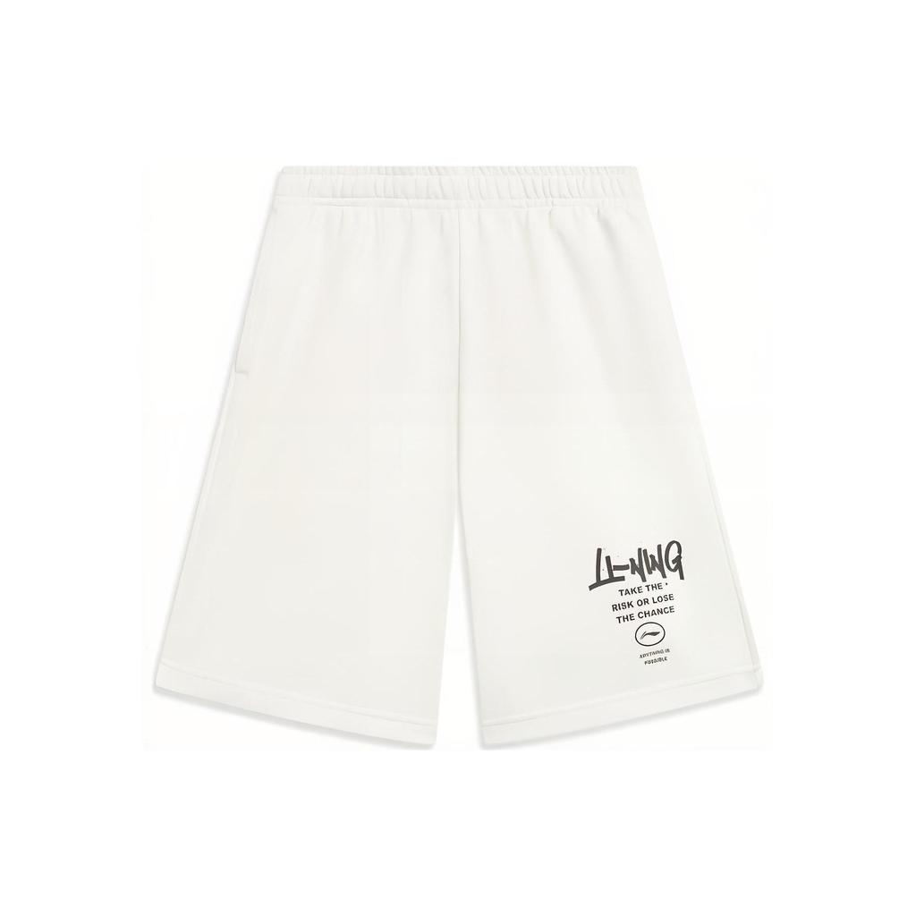 Li Ning Спортивная жизнь Коллекция Спортивные шорты Мужские Белые AKST593-1