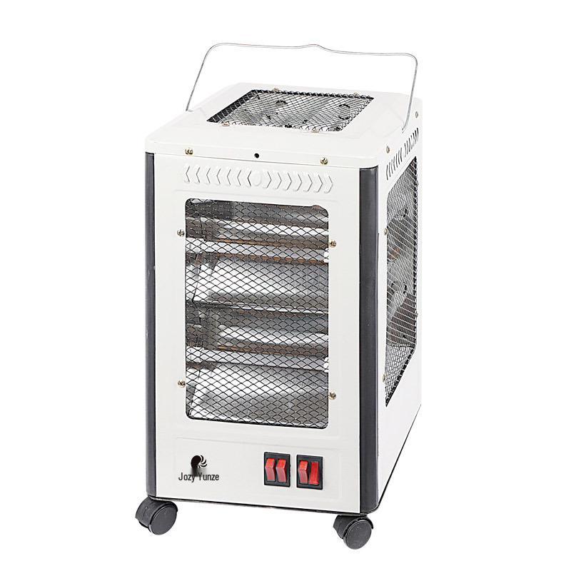 Бесшумный передвижной пятисторонний кварцевый трубчатый электрический камин-обогреватель