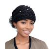 Embroidery Muslim Cap Lace Prayer Hat Fashion Baotou Hat  Women