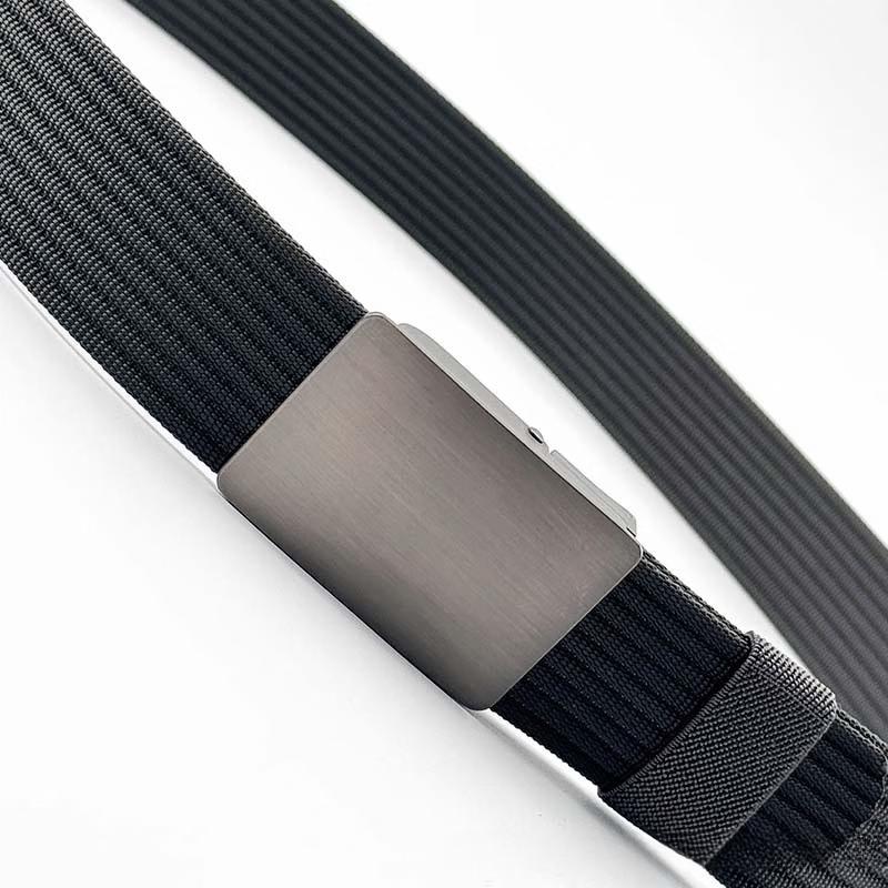 mling Men's No-Hole Tactical Canvas Belt