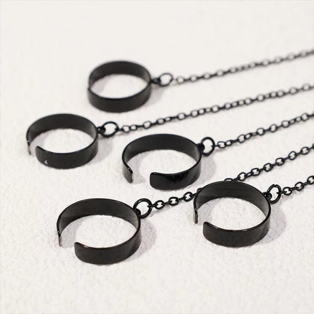 Adjustable Punk Bracelet Ring Detachable Open Chains Rings Cool Design Finger Chain Festival