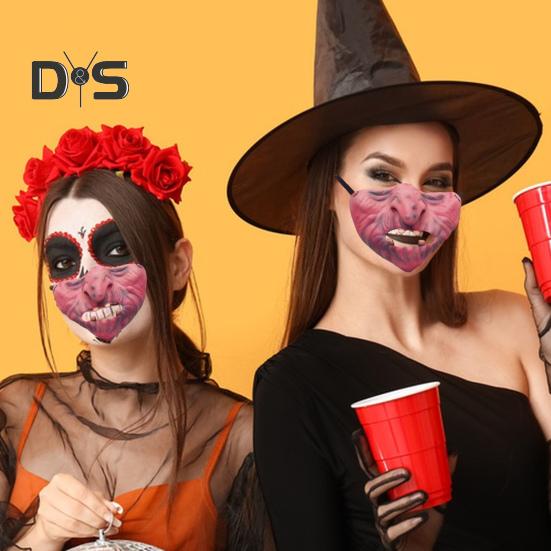 Маска на Хэллоуин из латекса, забавная маска на пол-лица, дышащая, реалистичная, ужасная маска для костюмированной вечеринки, косплей