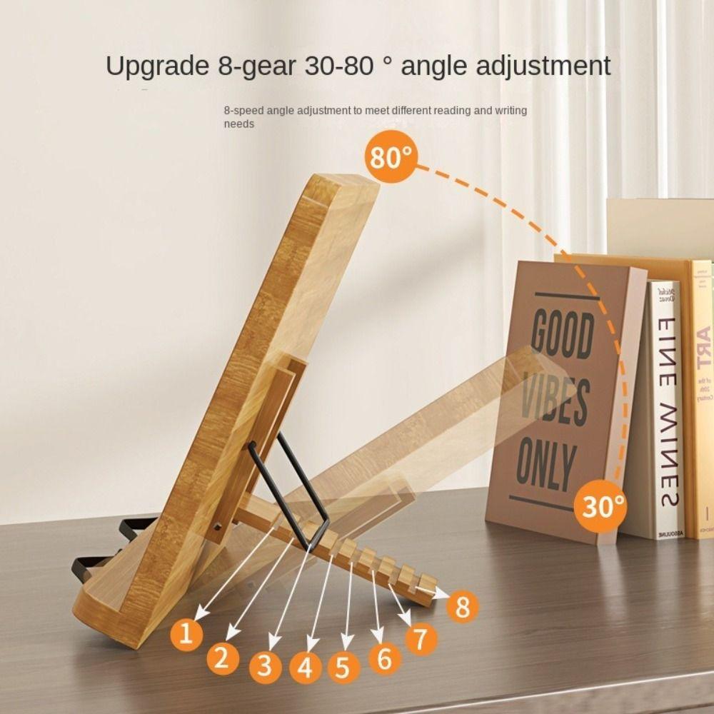Comfortable Reading Reading Holder 8 Adjustable Tilt Angles Book Holder Tray Desk Bookshelf  Home