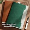 A5 Leather Student Subject Notebook, Diary, Business Notepad, Work Meeting Record Book, Travel Log, 100 Sheets 200 Pages