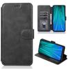 Case Cover for Xiaomi Redmi 9 Black, Shockproof PU Leather Protective Case with Magnetic Closure, Flip Cover Case Holder