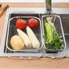 Versatile Expandable Sink Colander Stainless Steel Sink Strainer Sink Drainer Basket  Vegetables