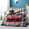 1PC Custom Name Wild" flannel blanket versatile,all-season throw suitable for the living room,bedroom,camping,travel,and gift