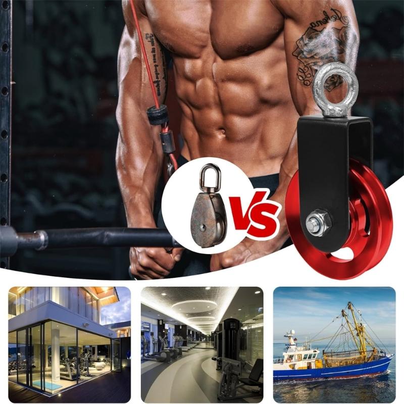 90mm Pulley Wheel for Cable Machine 660LBS Bearing Home Gym Equipment Pull Down Attachment Weight Lifting Pulley