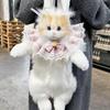 Милый Имитация Кошки Дизайнерский Рюкзак Женский Мягкий Плюшевый Модный Рюкзак Сумка для Женщины Школьная Сумка Подарок для Девочек