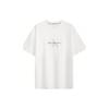 Calvin Klein Embroidered Logo Oversized Crewneck T-Shirt Men Tops White J322847-YAF