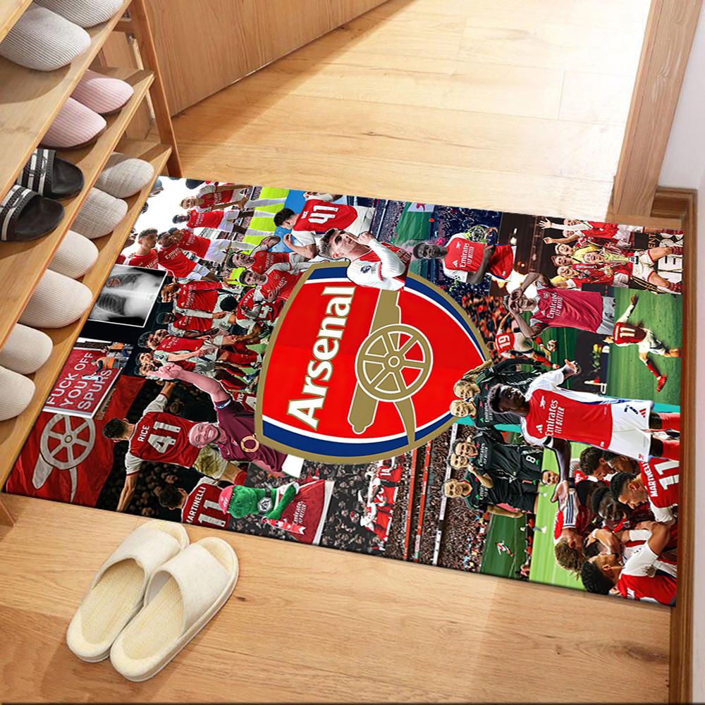 Arsenal Floor Rug Office Rug Suitable for Bedrooms Balcony Study room Entryway Anti-slip Rug Office home decor Best for Christmas