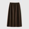 All-match Skirt Straight Wool Acetic Acid Rear Slit Skirt