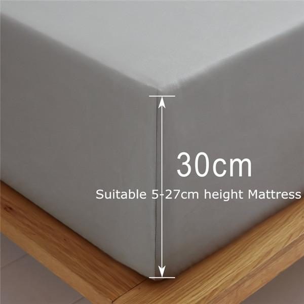 3 шт., высококачественная простыня на подкладке, мягкая, приятная для кожи простыня с эластичной лентой, однотонный прочный наматрасник для дома с 2 наволочками