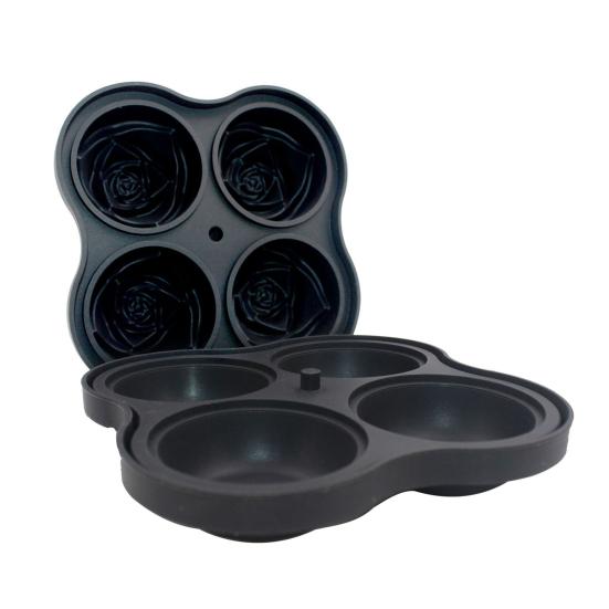 Форма для кубиков льда Yousheng в форме розы, силиконовая форма для коктейлей, не проливающаяся, не выцветающая, для бара