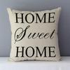 Popular Phrase Words Letters Printed Couch Cushion Home Decorative Pillows 45X45Cm Cotton Linen Square Cushions \"Love You More\