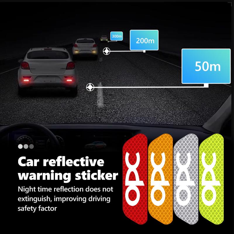 AAAYS1 Car Door Diamond Reflective Sticker Body Side Anti-collision Protection Stickers For Opel Insignia Corsa Zafira Mokka Grandland
