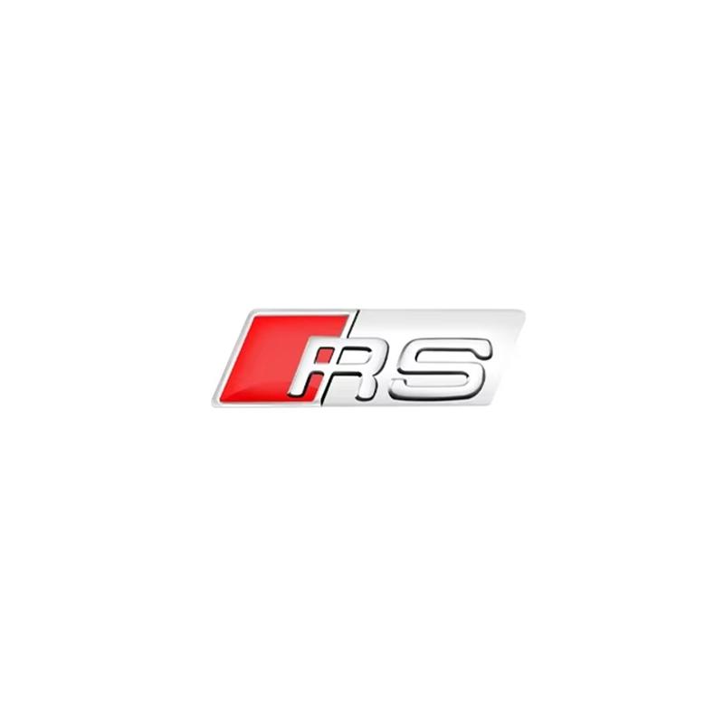For Audi 3D Aluminum SLINE RS Badge Car Steering Wheel Sticker Auto Emblem Accessories TT RS3 RS4 RS5 RS6 RS7 RS8 Quattro SLINE
