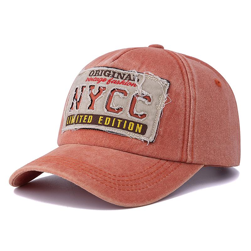 Новая унисекс стираный хлопок винтажная бейсболка NYCC вышитые буквы уличный спорт папа кепка для мужчин и женщин