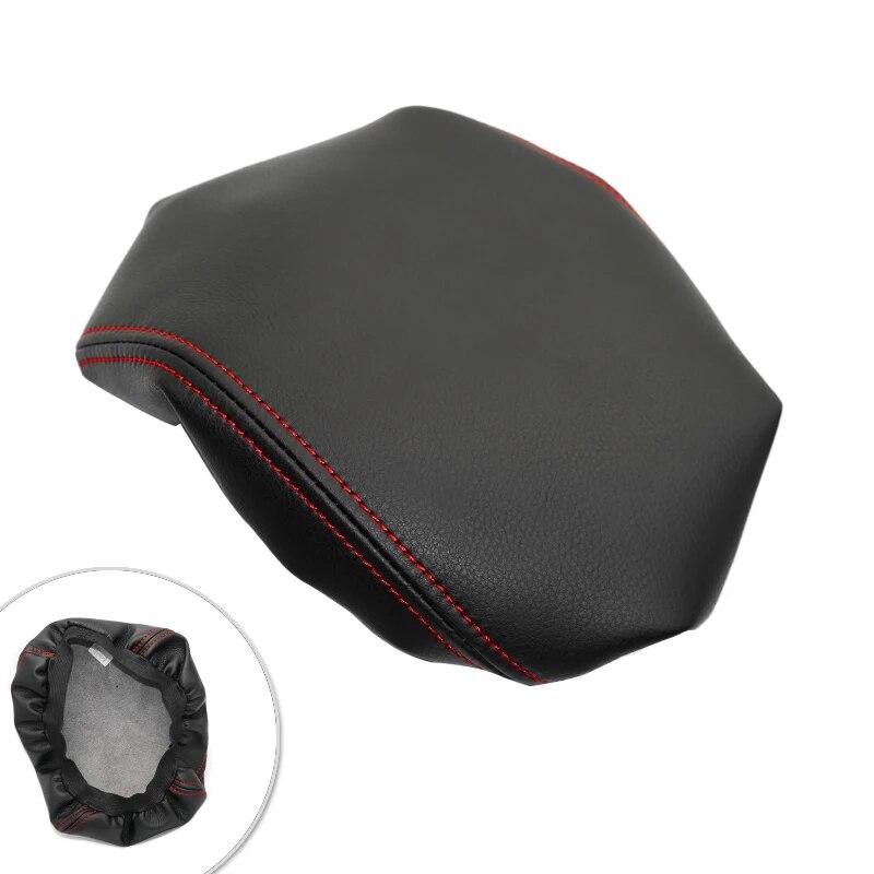 Soft Leather Armrest Cover For VW Tiguan 2014 2015 2016 Car Accessories Interior Center Console Lid Armrest Box Cover Trim