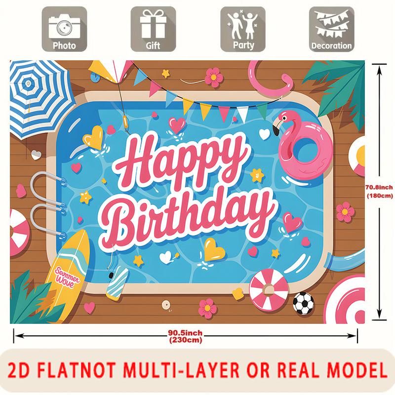 Party Backdrop Happy Birthday Birthday Photo Booth Background Front Door Decor