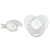 Силиконовая детская пустышка серебристого цвета A?Z Letters Safe BPA Free One Piece Seamless Соска с крышкой для
