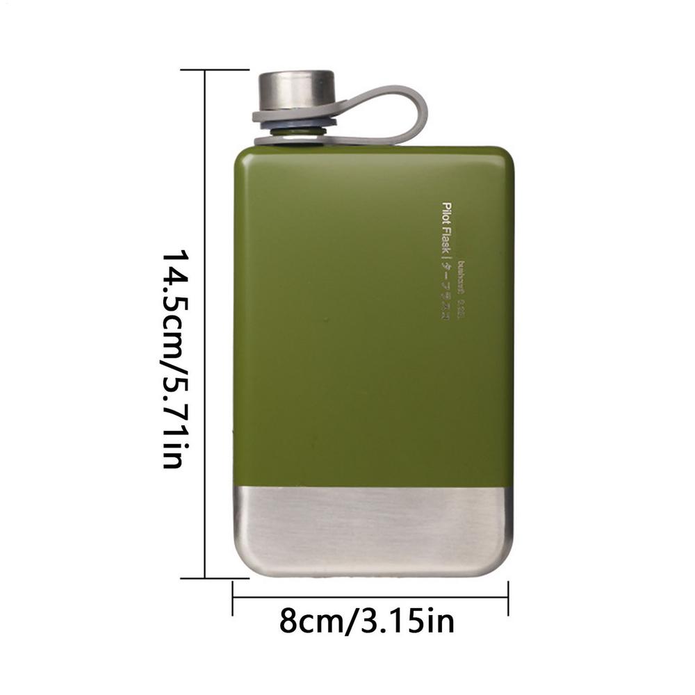 Плоские Бутылки для Воды для Путешествий Герметичные Компактные Бутылки для Воды Из Нержавеющей Стали Многоразовые Контейнеры для Алкоголя Пива Напитков