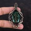 Tree Of Life Faceted Zambian Emerald Pendant Copper Wire Wrapped Gemstone Pendant Copper Jewelry Handmade Pendant Wire Wrap Jewelry For Gift