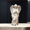 Статуэтки Ангелов-Хранителей Статуя Ангела с Крыльями из Смолы Настольное Украшение Молящийся Ангел Скульптура Подарок на Новоселье Декор для Дома