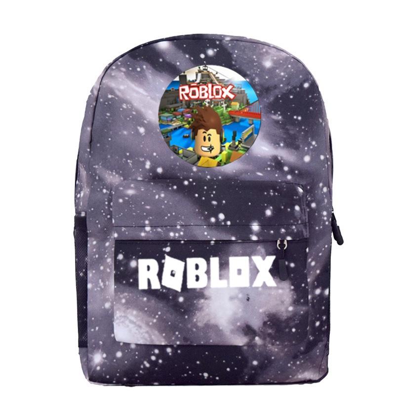 Roblox School Backpack Student Canvas Bag Boys Casual Outdoor Climbing Backpack