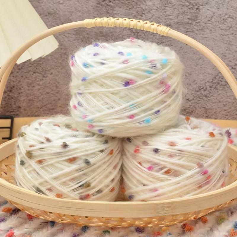 50g/Roll Knitted Craft Thick Thread Knitting Yarn Colorful Scarf Sweater DIY Mohair Yarn Wool Yarn