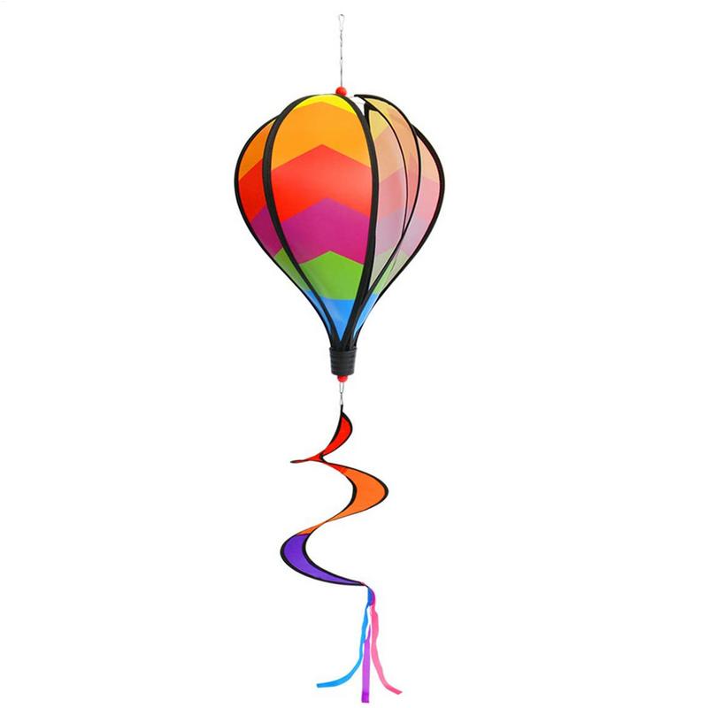Воздушный шар с горячим воздухом Wind Spinner Rainbow Hanging Wind Twister Уличная ветряная мельница Сад Двор Домашний фестиваль Праздничный воздушный шар