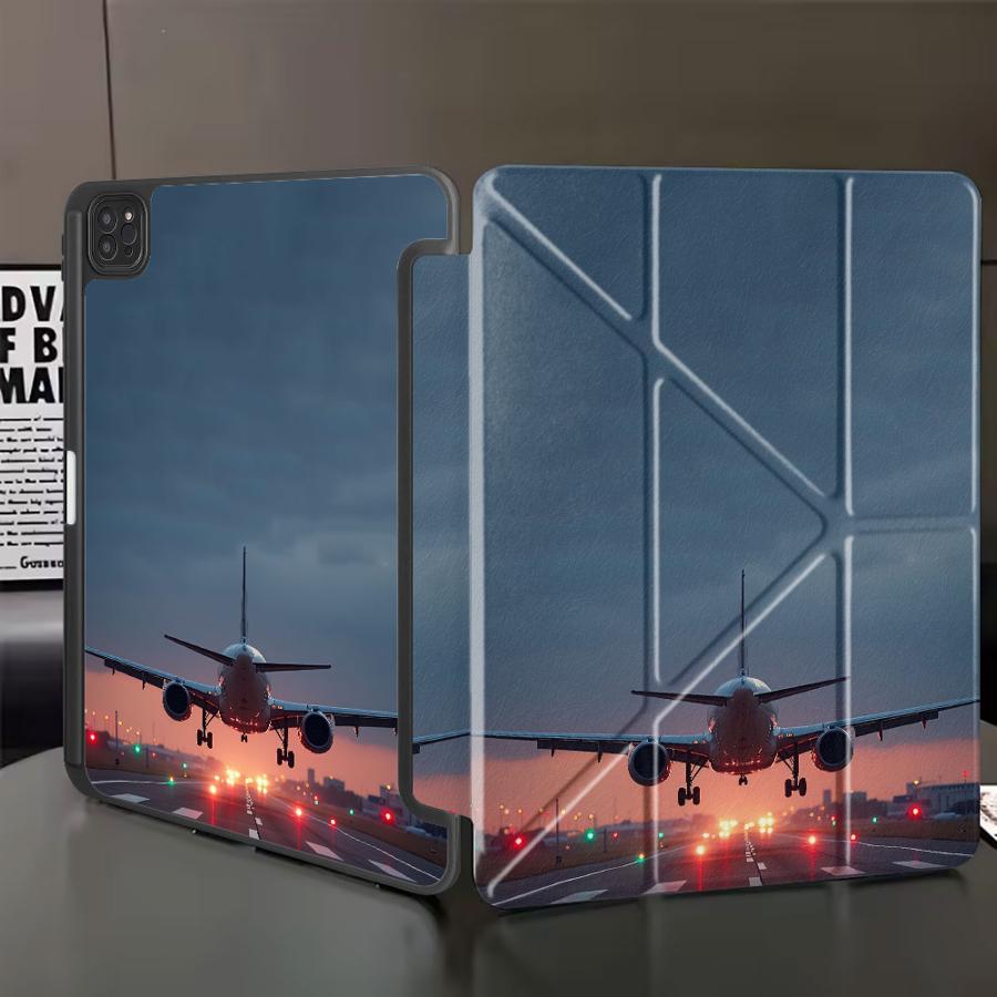 Чехол для планшета для iPad Pro 2025 Mini 6 7 Air 4 5 M3 M2 1 2 M4 11 дюймов Pro 11-го 10-го 9-го 8-го 7-го 12,9 дюйма Чехол-подставка Ночной Асфальт