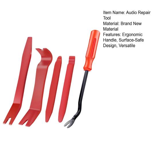 5 шт./компл. Инструменты для снятия обшивки автомобиля, Набор для снятия обшивки двери автомобиля, аудио, радио, приборной панели, Инструменты для снятия внутренней обшивки автомобиля