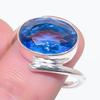 Swiss Blue Topaz Gemstone 925 Sterling Silver Jewelry Ring Size 7