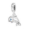 Orstarry 925 Silver Cartoon character Mermaid Original Pendants Bracelet Charms Fit Jewelry Party Beads DIY Fine Gifts