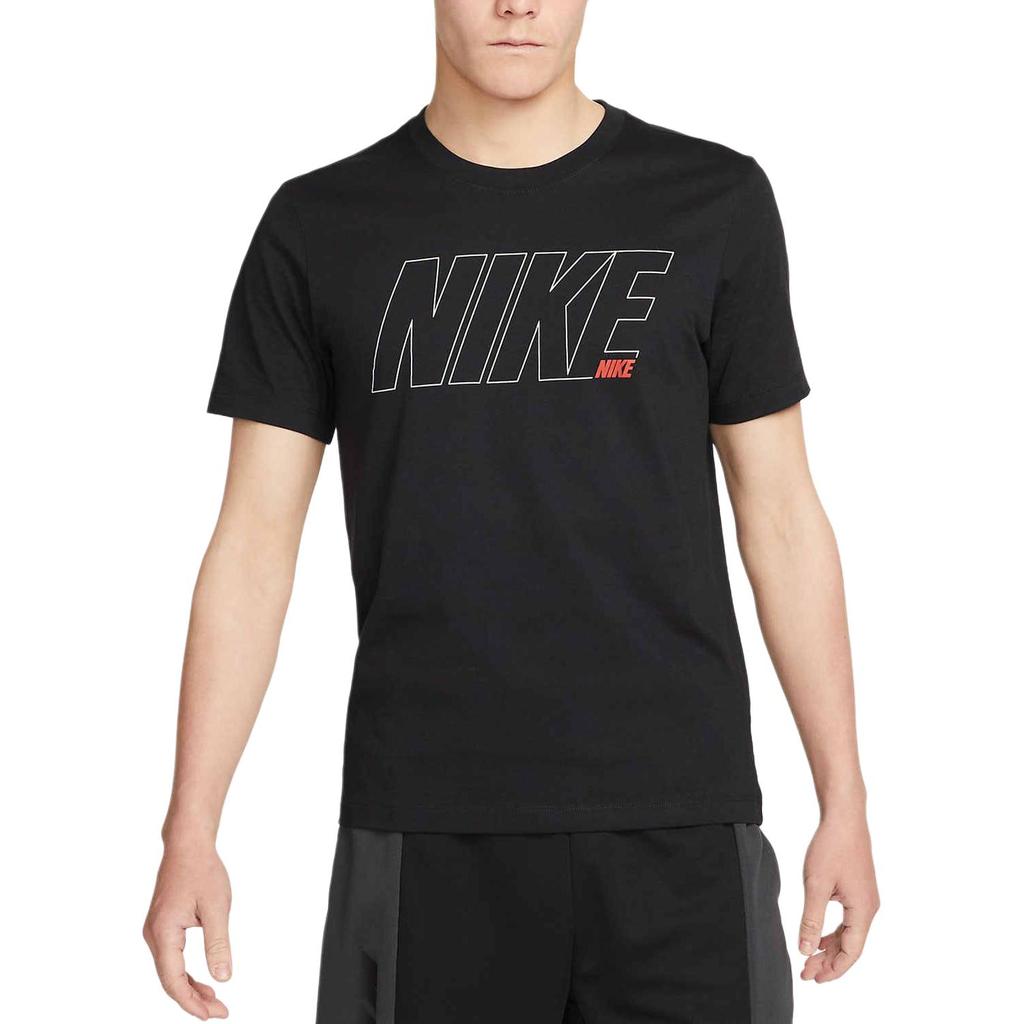 Nike Футболки Мужские Черные С Круглым Вырезом Умеренный Прямой Крой DM6256-010