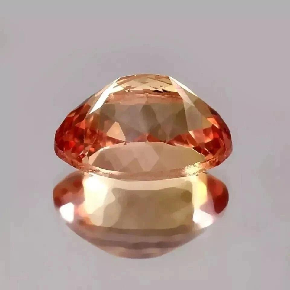 Natural Padparadscha Sapphire Oval Ceylon 11-13 Ct Stunning Certified Gemstone