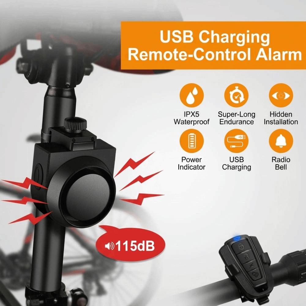 Waterproof Vehicle Anti-Theft Alarm USB Charging Vibration Alarm Security Protection