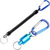 3PCS with Coiled Lanyard Fishing Net Release Clip Easy Attachment Landing Net Connector  Fly Fishing