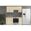 SARA Complete Modular Kitchen - 5 Elements - Sonoma Oak Decor - L 180 Cm - Worktop Not Included