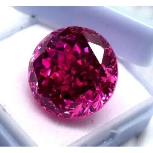 Natural Pink Zircon Cambodia 95+ Ct Round Cut Certified Fabulous Loose Gemstone
