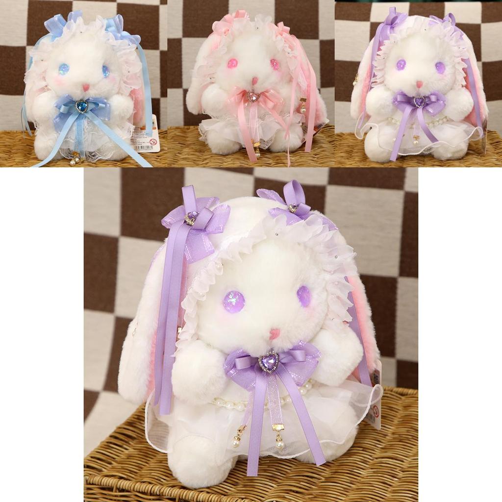 Cute Purple Fairy Rabbit Plush Toy Sleeping Companion Lolita Doll Bed Doll Festival Gift