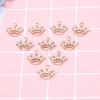 10Pcs/Set Alloy  Small Crown Charms Pendant Diy Craft Jewelry Making