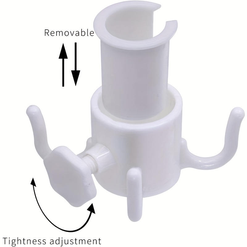 Beach Patio Umbrella Hanging Hook Beach Camping Trips Four-corner Plastic Umbrella Holder Hanger for Towels Hat Clothes