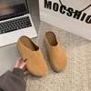 Французские туфли Boken в стиле ретро, женские, весна 2025, новые, мягкие, повседневные, универсальные, с одной педалью, полутапочки Mori